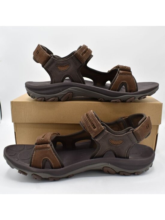 Merrell Mens Size 12 Huntington Sport Earth Brown Leather Convertible Sandals main image 10